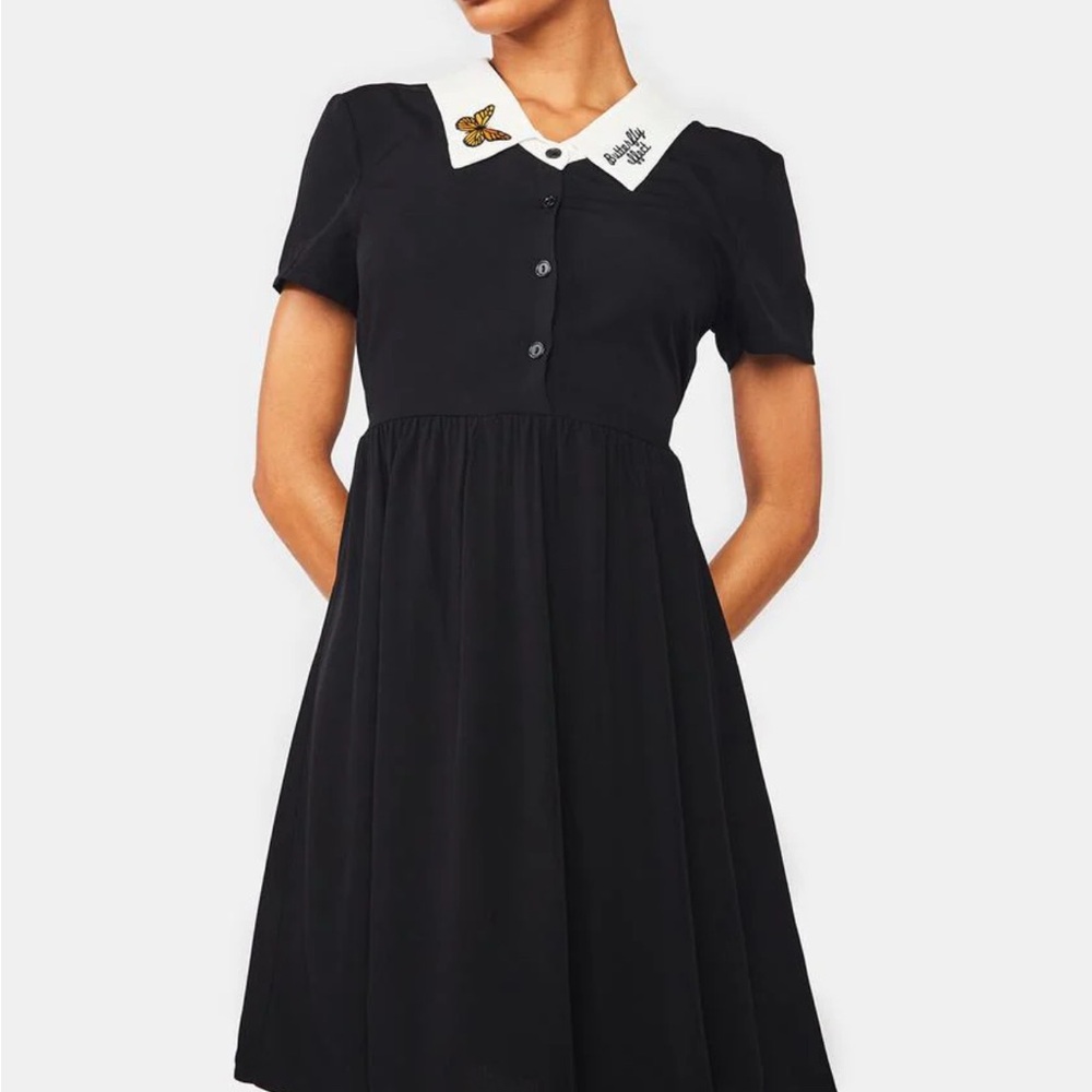 Dangerfield Butterfly Embroidered Dress size 8